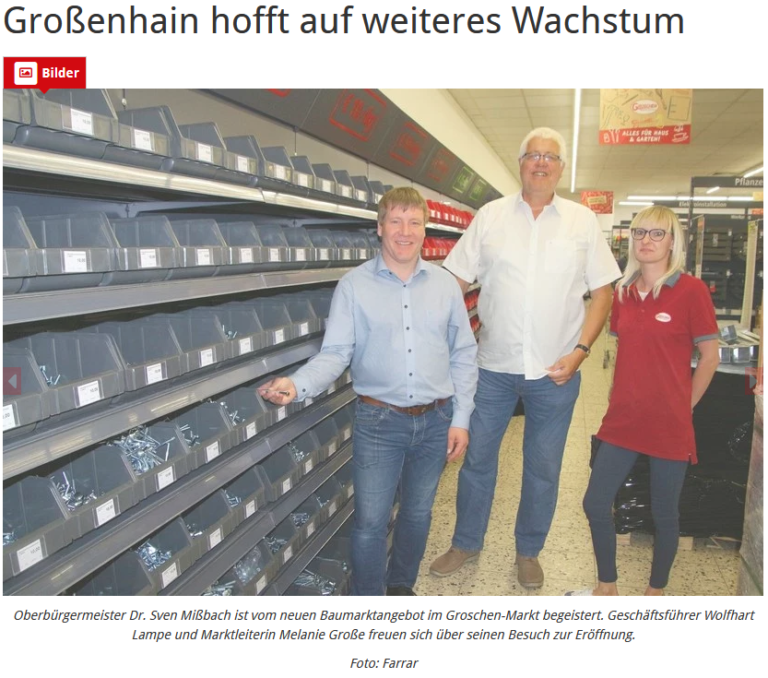 Werbung Groschen Markt